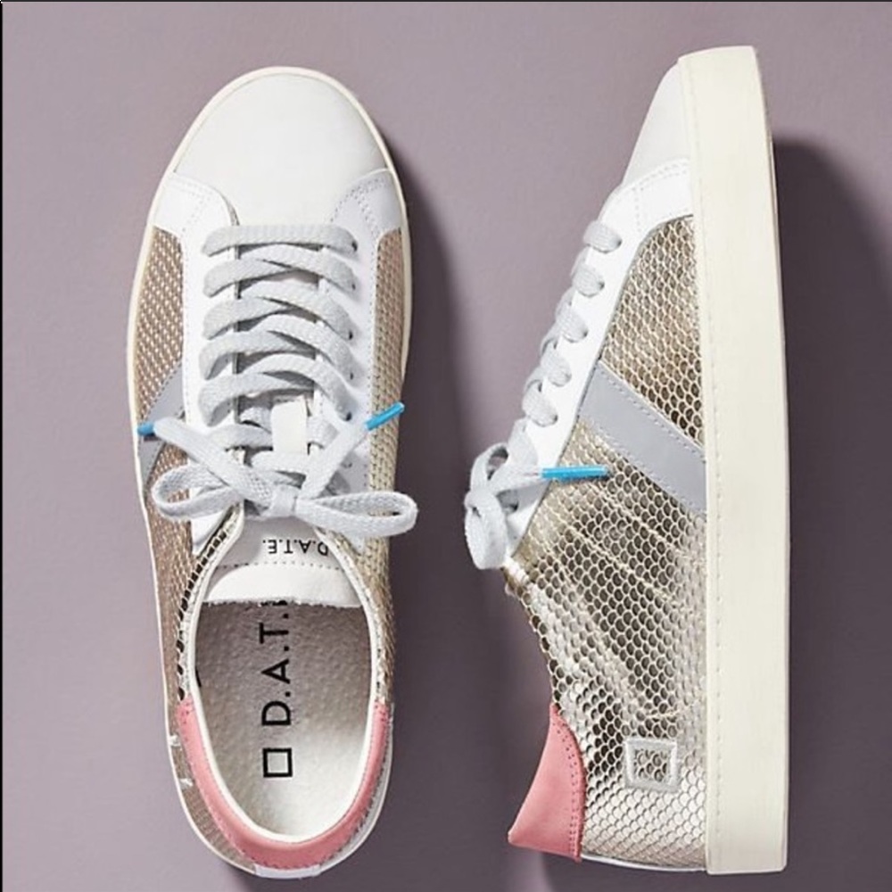 D.A.T.E. Hill Low Roof Tile Sneakers NWT Size 40